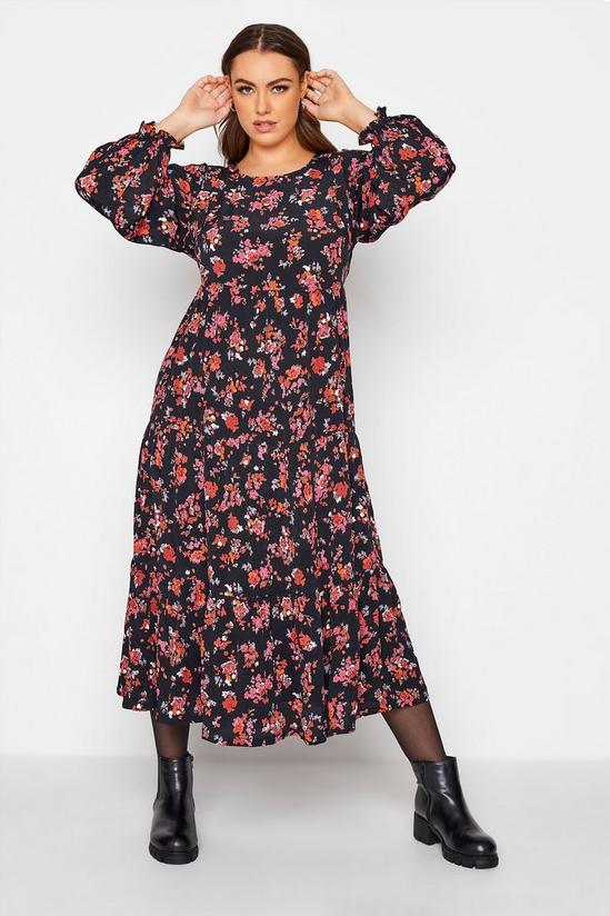 Yours Tiered Smock Maxi Dress 1
