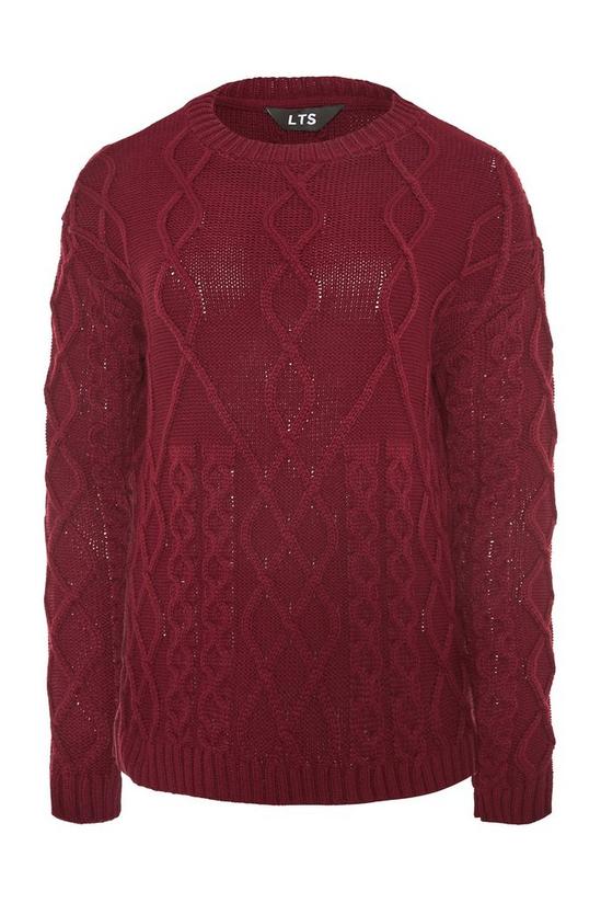 Long Tall Sally Tall Cable Knit Jumper 2
