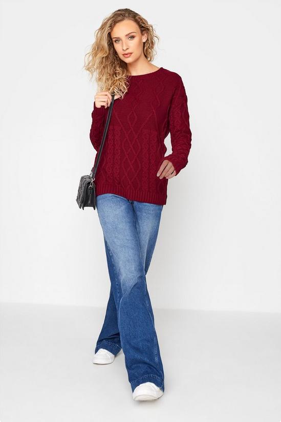 Long Tall Sally Tall Cable Knit Jumper 5