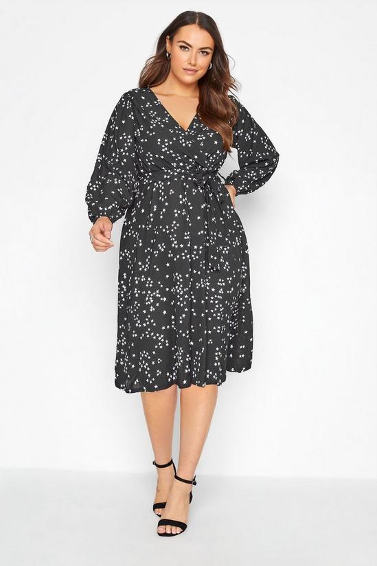 Yours Long Sleeve Wrap Dress 1