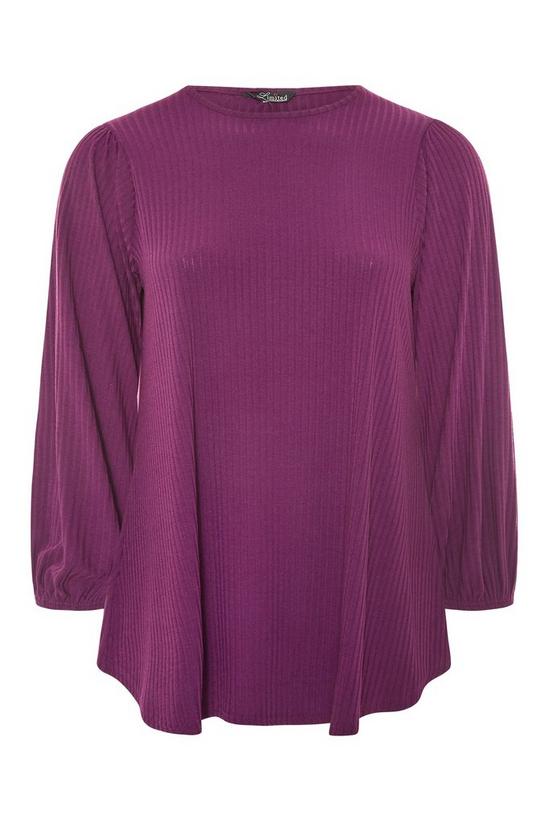 Yours Balloon Sleeve Ribbed Top 2
