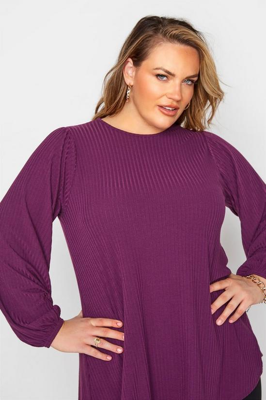 Yours Balloon Sleeve Ribbed Top 5