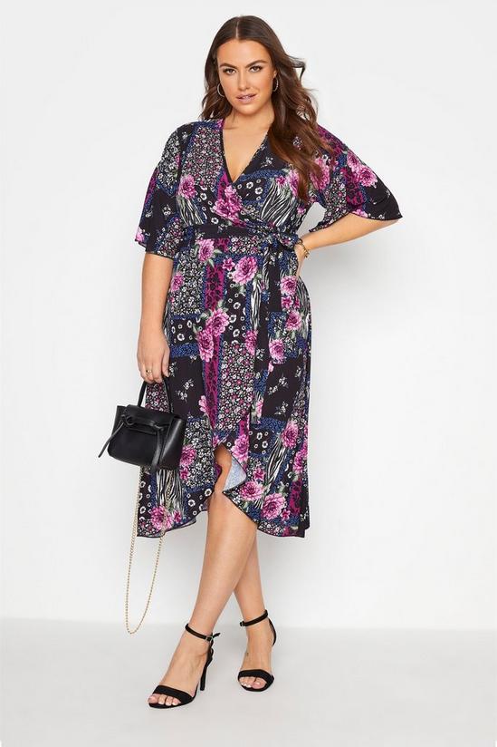Yours Printed Wrap Dress 1