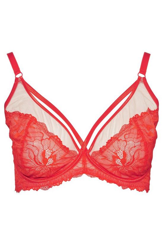 Yours Lace Strap Detail Plunge Bra 4