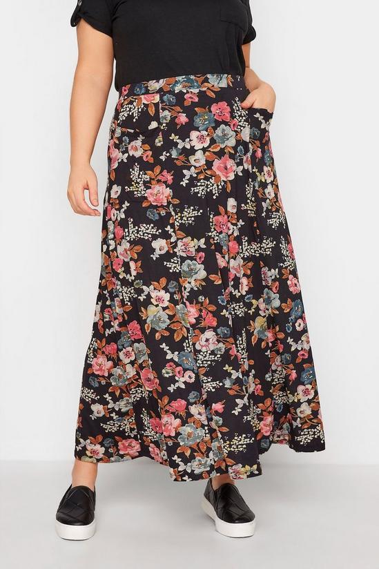 Yours Printed Maxi Skirt 1