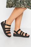 Yours Extra Wide Fit Multi Strap Sporty Platform Sandal thumbnail 1