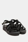 Yours Extra Wide Fit Multi Strap Sporty Platform Sandal thumbnail 2