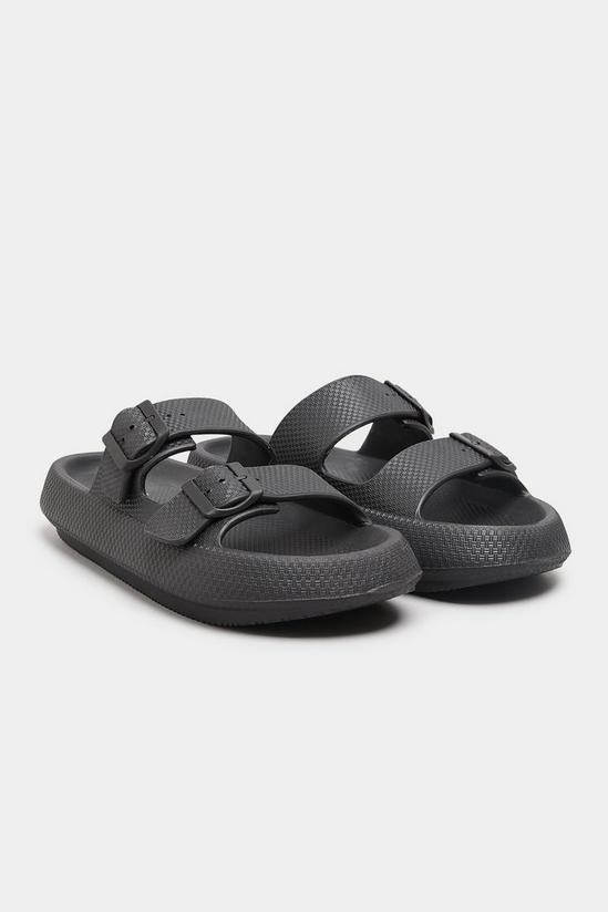 Yours Extra Wide Fit Double Buckle Slider Sandals 2