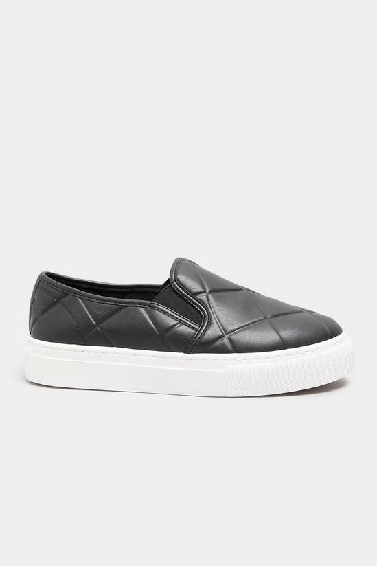 Yours Extra Wide Fit Quilted Slip-On Trainers 4