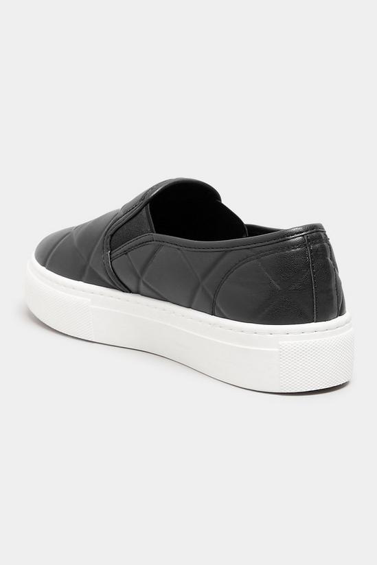 Yours Extra Wide Fit Quilted Slip-On Trainers 5