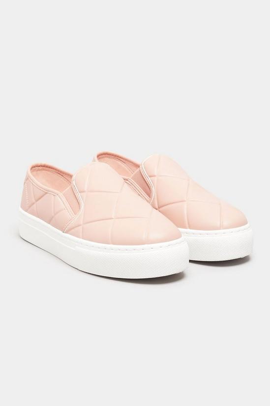 Yours Extra Wide Fit Quilted Slip-On Trainers 2
