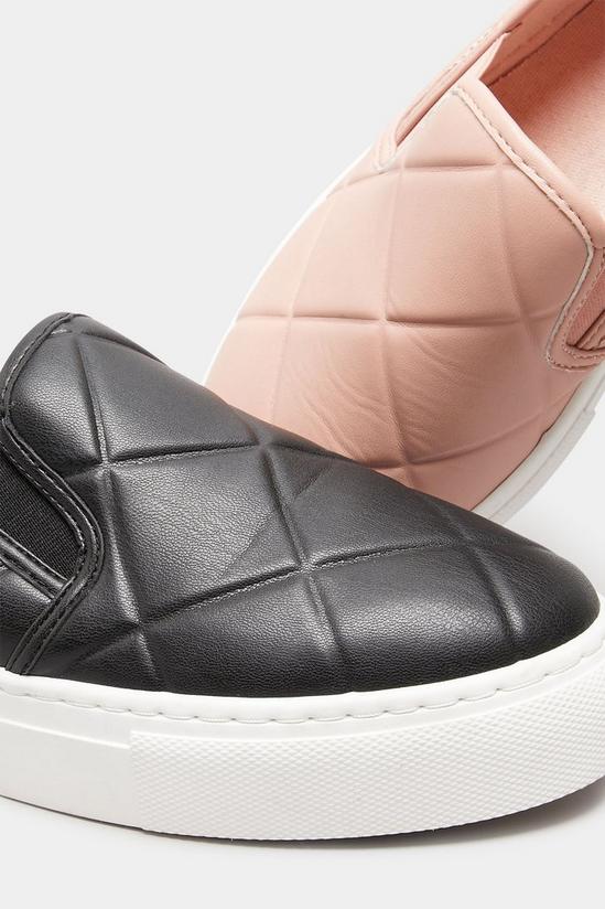 Yours Extra Wide Fit Quilted Slip-On Trainers 3
