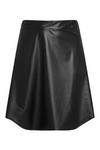 Yours Leather Look Skater Skirt thumbnail 2