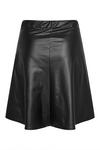 Yours Leather Look Skater Skirt thumbnail 3