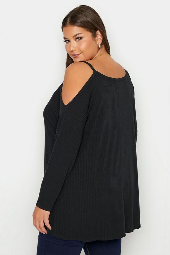 Yours Cold Shoulder Ribbed Top 5