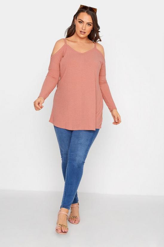 Yours Cold Shoulder Ribbed Top 5