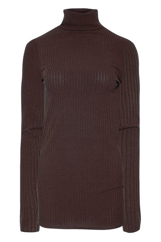 Long Tall Sally Tall Roll Neck Ribbed Top 2