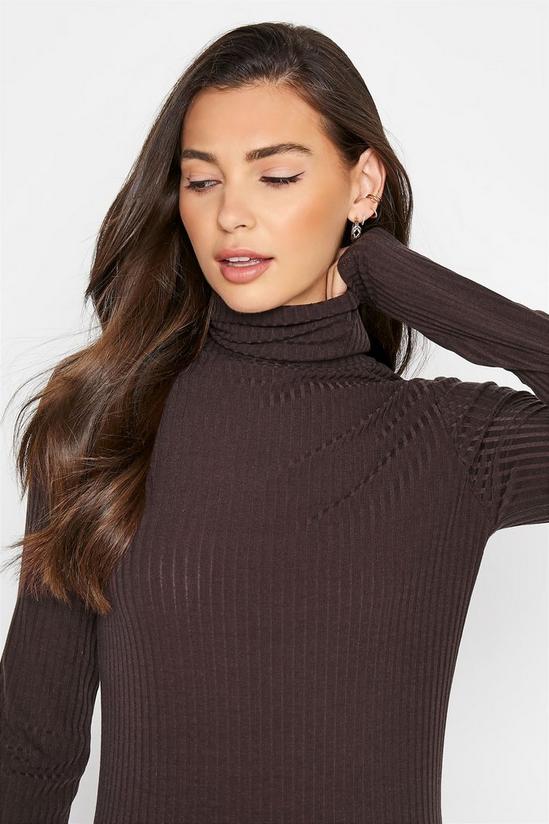 Long Tall Sally Tall Roll Neck Ribbed Top 5
