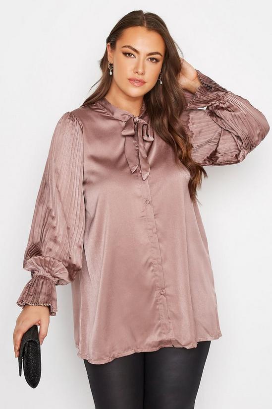 Yours Pleated Bow Blouse 1