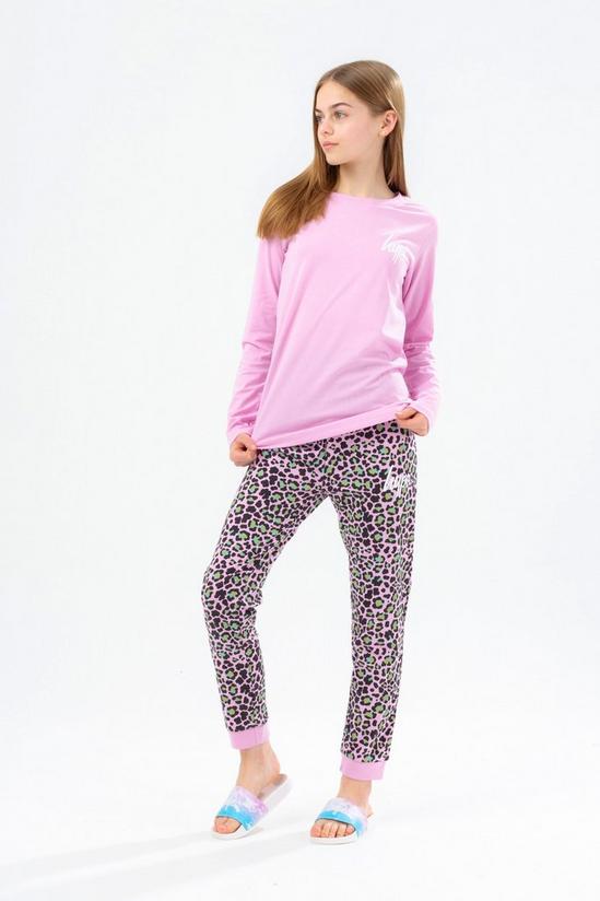 Hype Disco Leopard Long Sleeve Pyjama Set 1