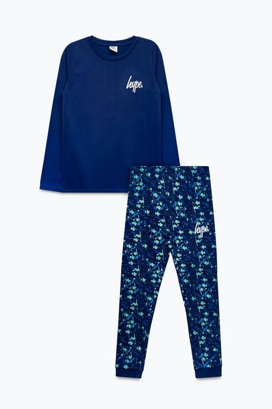 Hype Splat Long Sleeve Pyjama Set 1