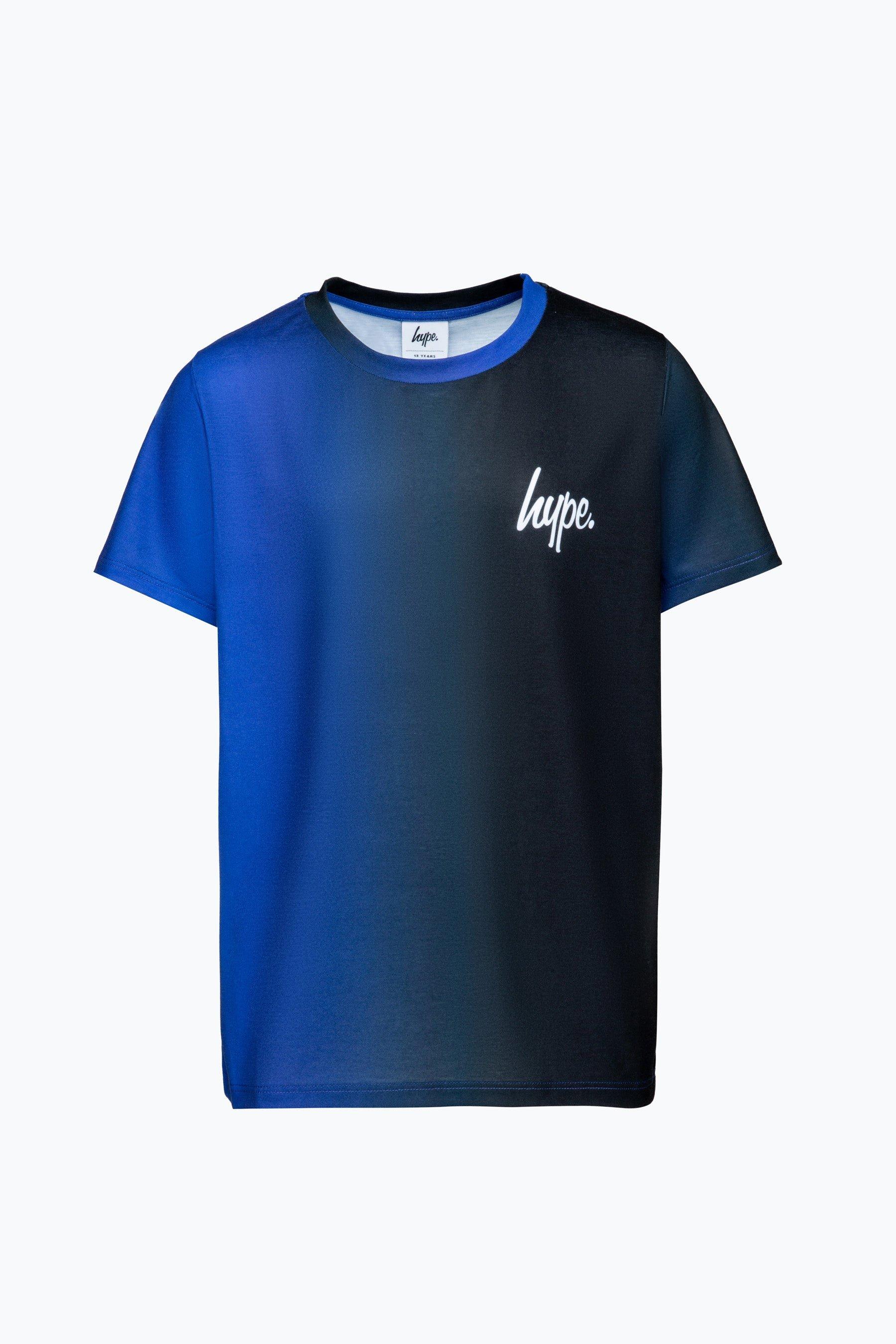 Blue Vertical Fade T-Shirt