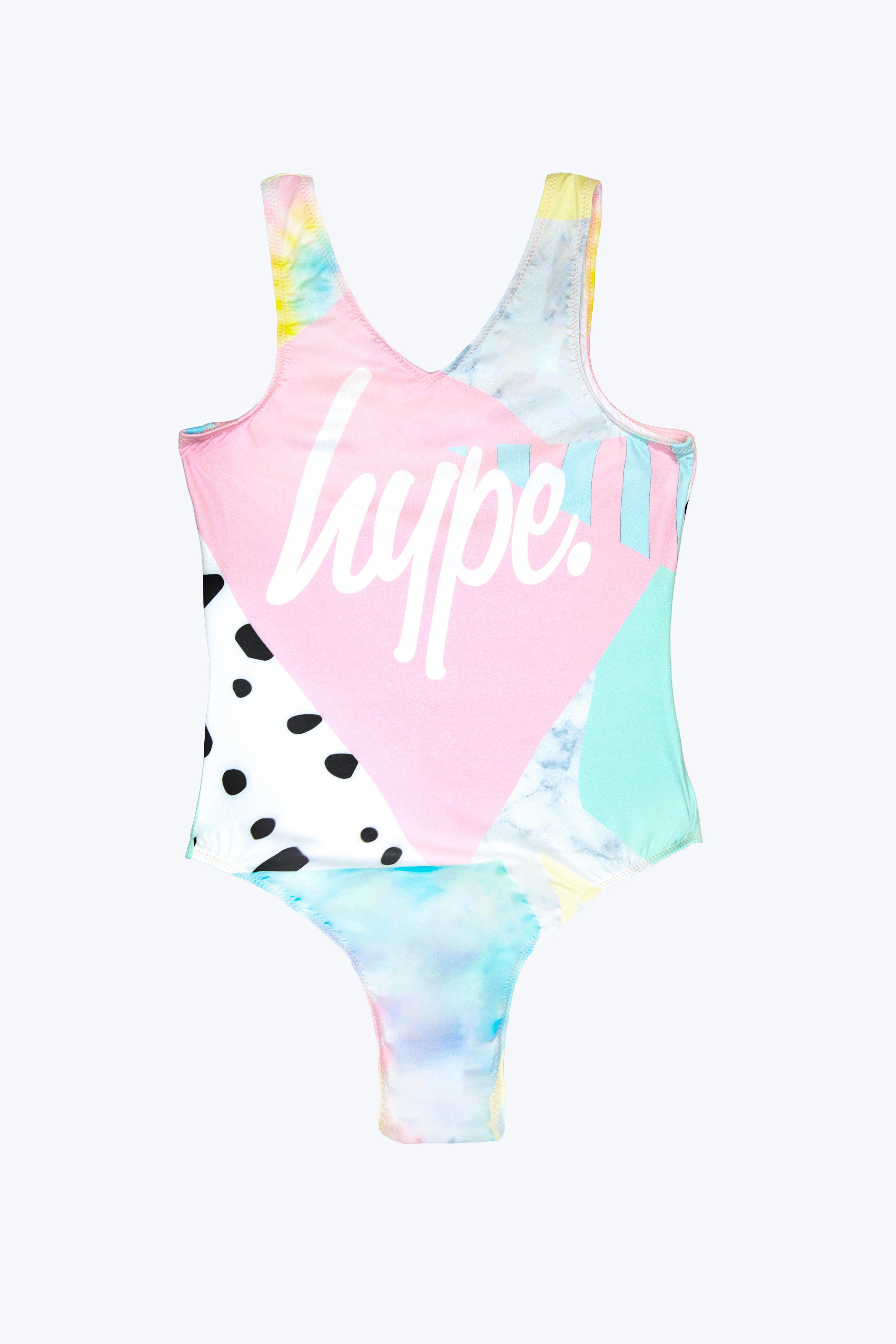 Multi Pastel Collage Swimsuit