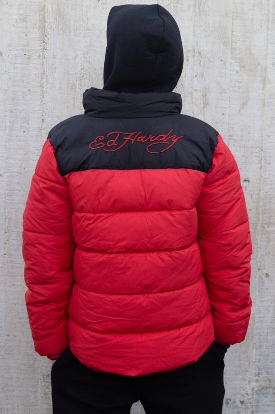 Hype Ed Hardy Red Tiger Puffer Jacket 3