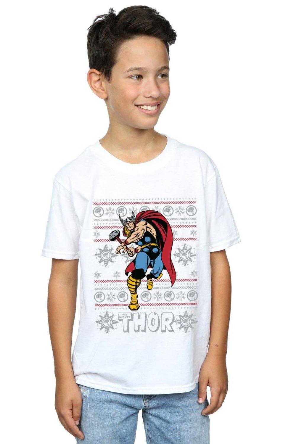 Thor Christmas Fair Isle T-Shirt
