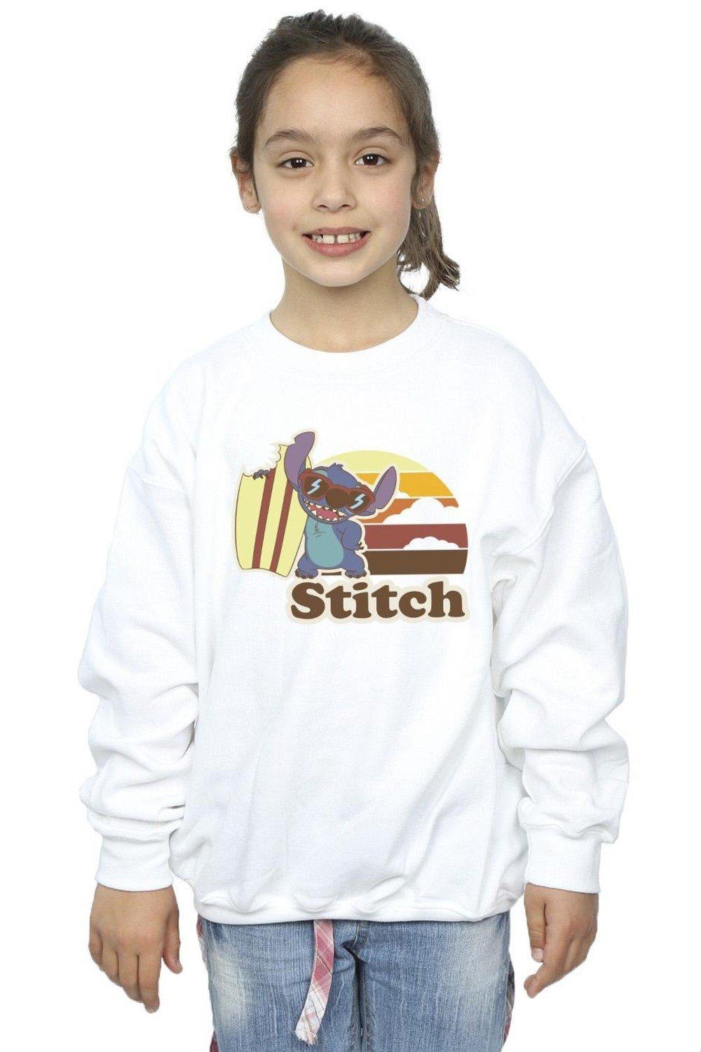 Lilo And Stitch Bitten Surfboard Sweatshirt