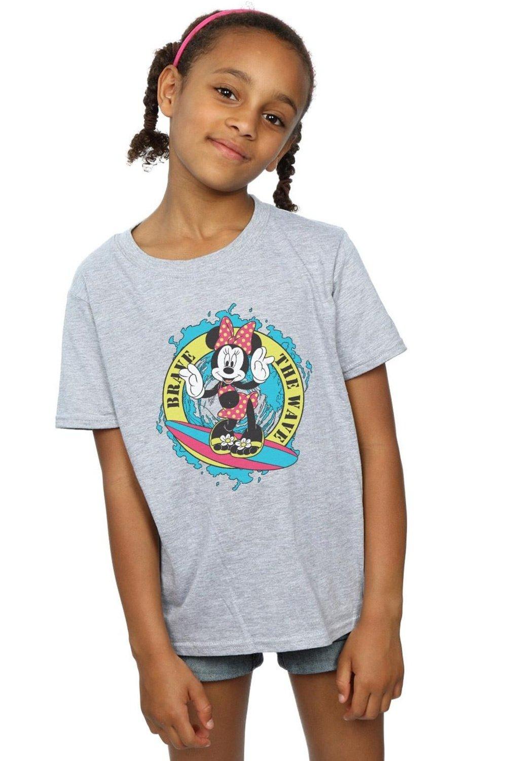 Minnie Mouse Brave The Wave Cotton T-Shirt