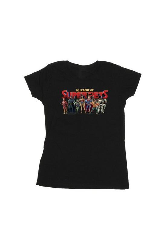 DC Comics DC League Of Super-Pets Group Logo Cotton T-Shirt 2
