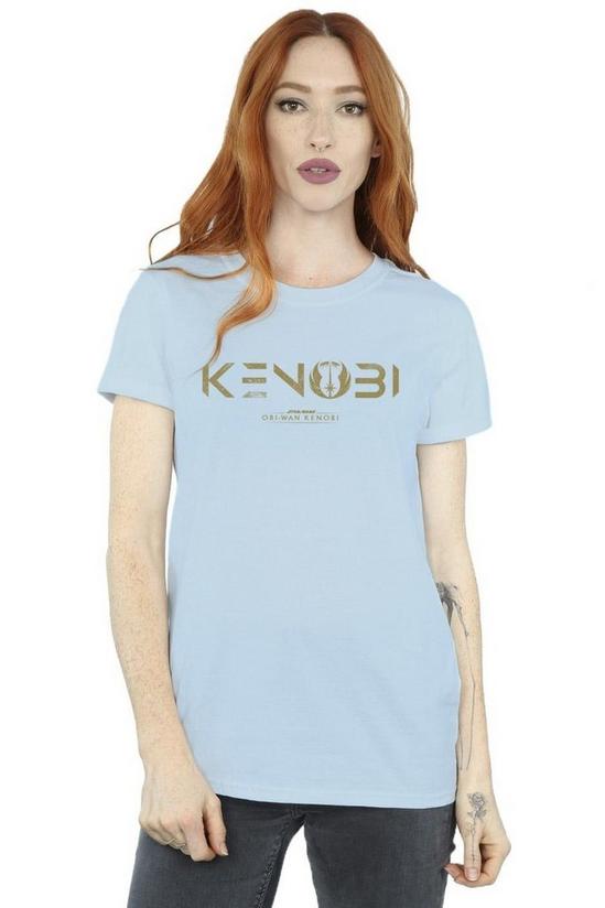 Star Wars Obi-Wan Kenobi Logo Cotton Boyfriend T-Shirt 1