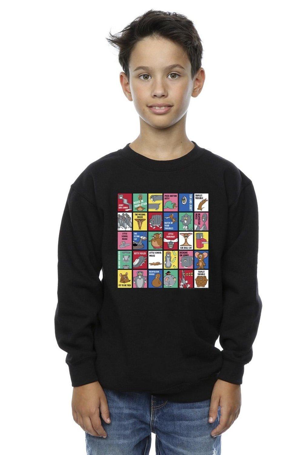 Grid Squares Sweatshirt