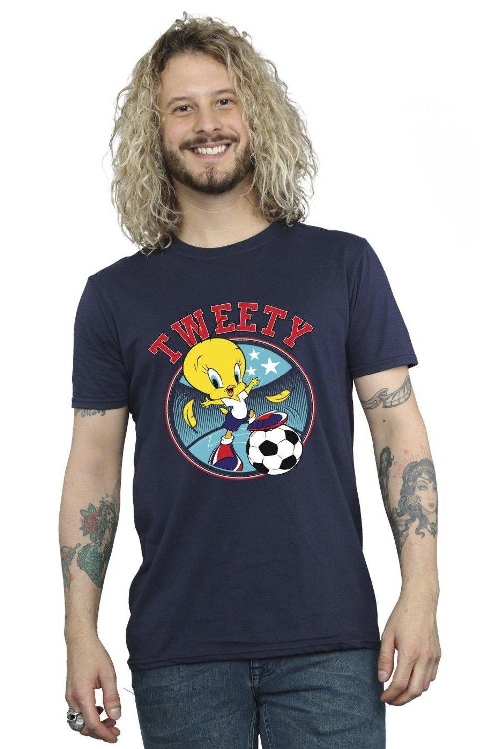 tweety football circle t-shirt