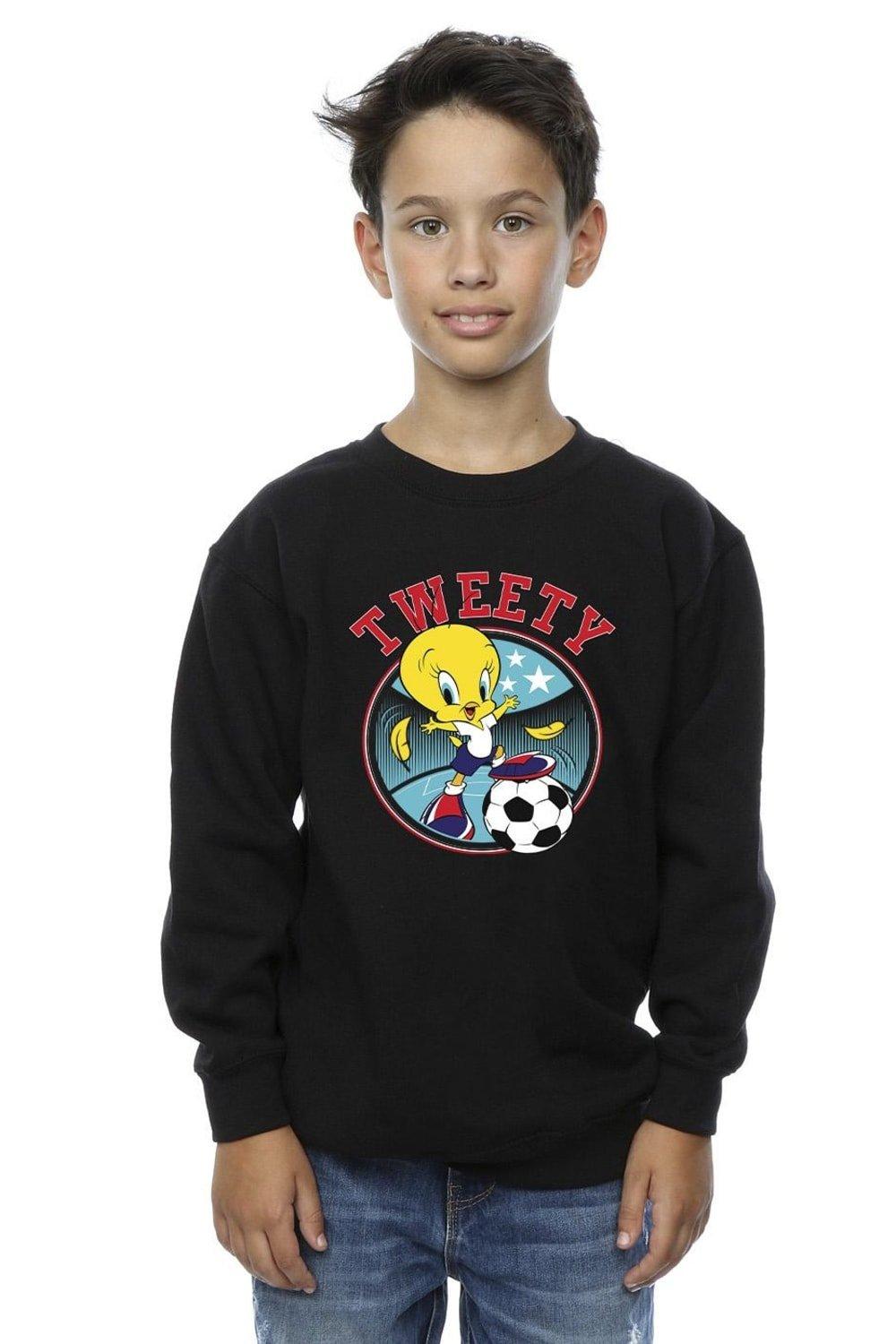 Tweety Football Circle Sweatshirt