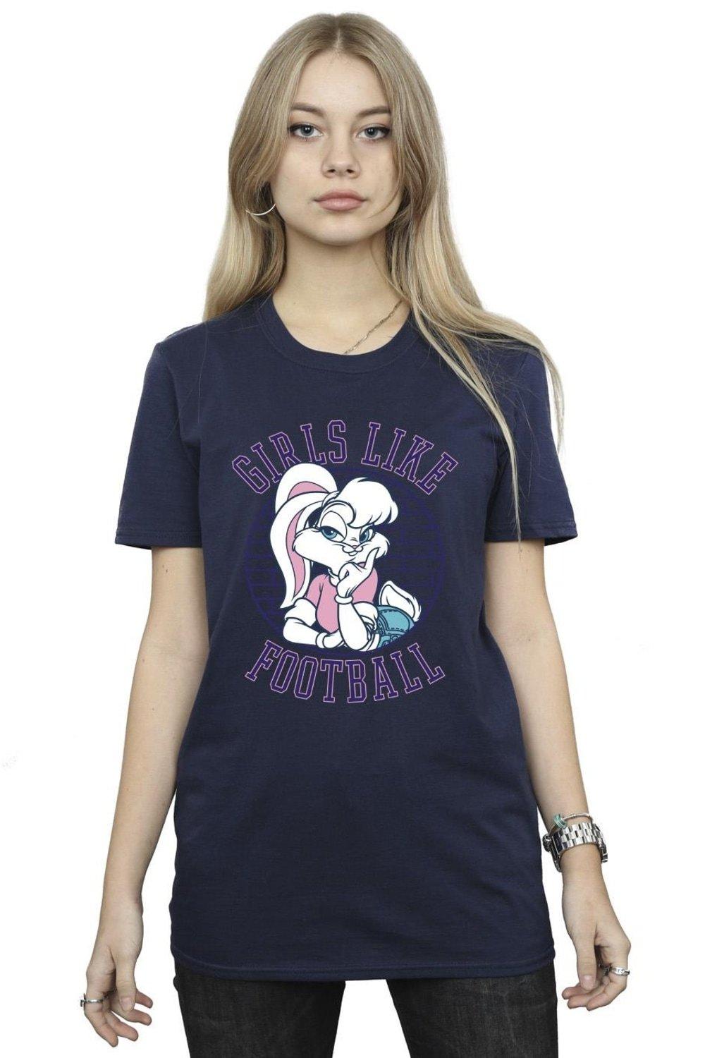 lola bunny like football cotton boyfriend t-shirt