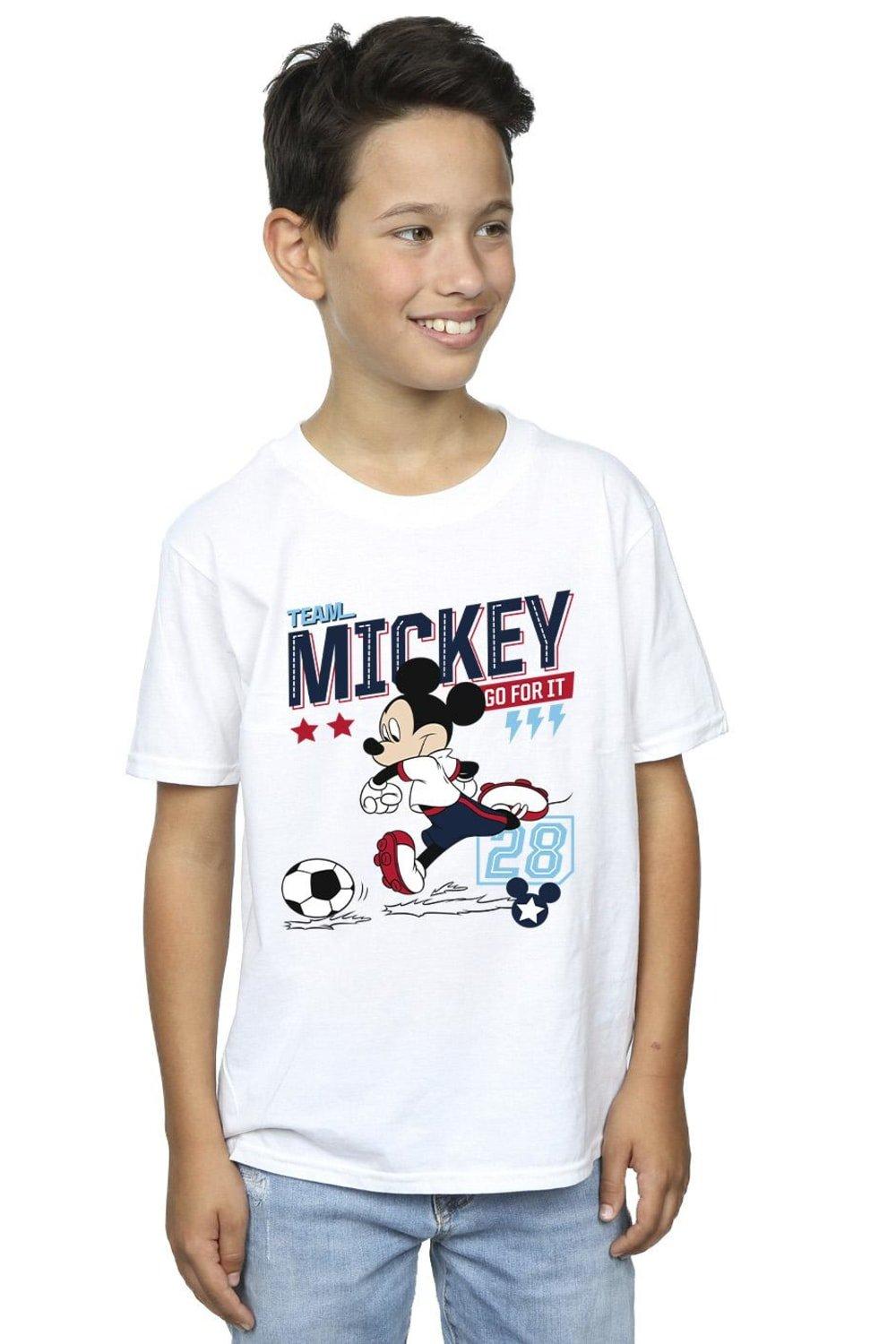 mickey mouse team mickey football t-shirt