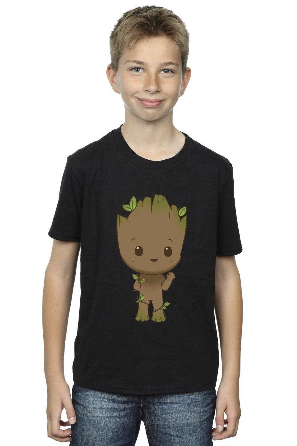 I Am Groot Chibi Wave Pose T-Shirt