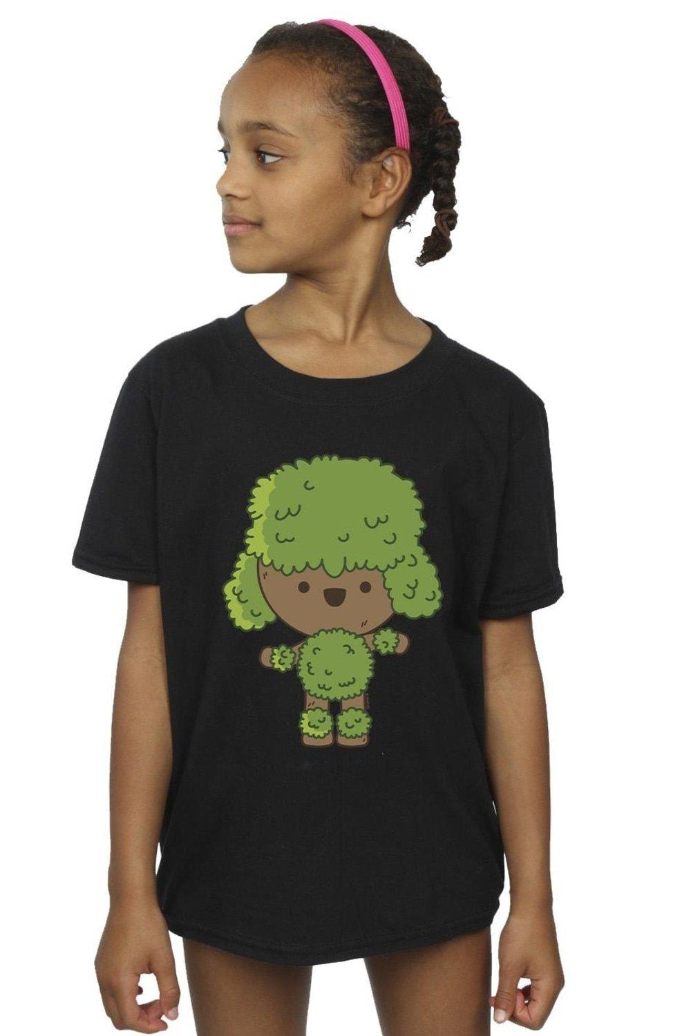 I Am Groot Chibi Dance Cotton T-Shirt