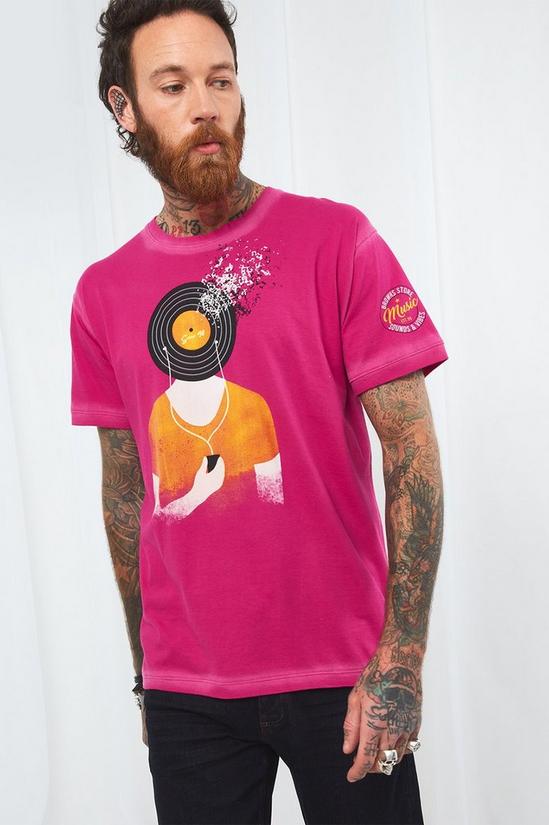 Joe Browns 'Head Of Retro Music' Graphic T Shirt 1