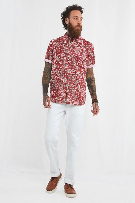 Joe Browns Smart Short Sleeve Detailed Floral Shirt 3