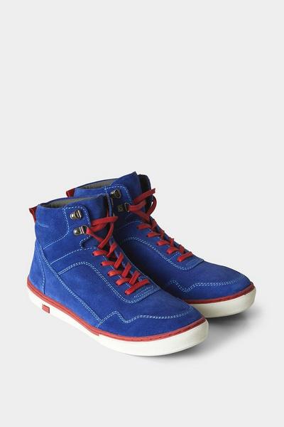 Classic Suede Lace Up High Top Shoes