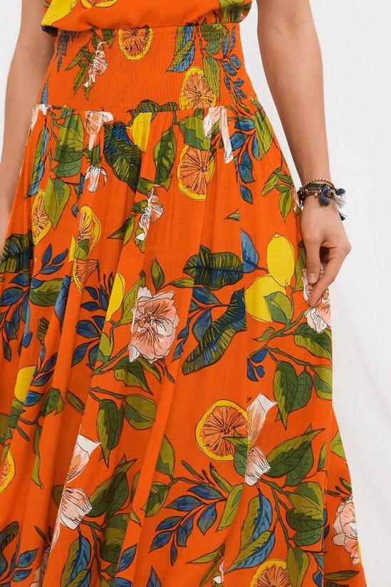Joe Browns Bright Fruit Print Floral Tiered Co Ord Maxi Skirt 5