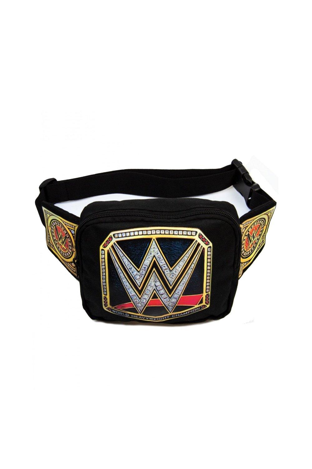 WWE Championship Title Belt Bum Bag|black