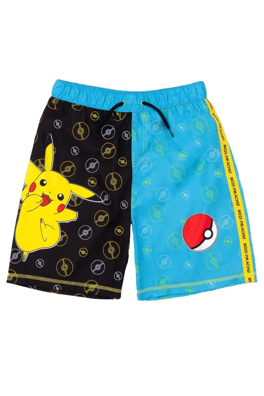 Pikachu Pokeball Swim Shorts