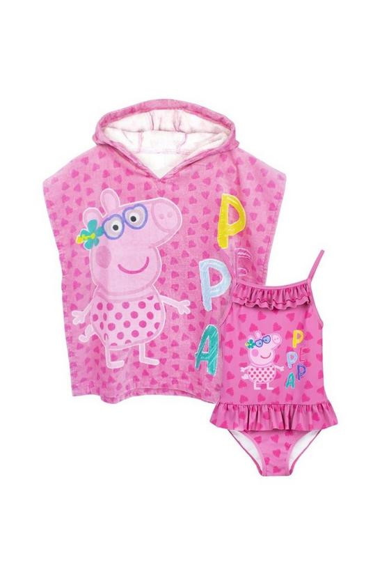 Peppa Pig Swimsuit And Poncho Set 1