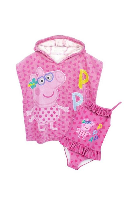 Peppa Pig Swimsuit And Poncho Set 3