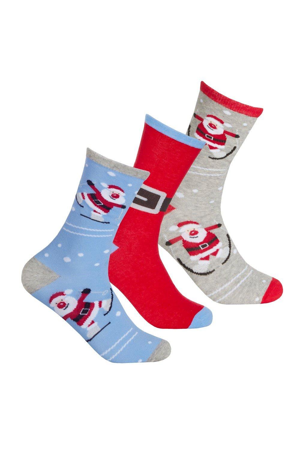 Cotton Rich Festive Socks (3 Pairs)