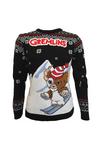 Gremlins Skiing Gizmo Knitted Christmas Jumper thumbnail 1